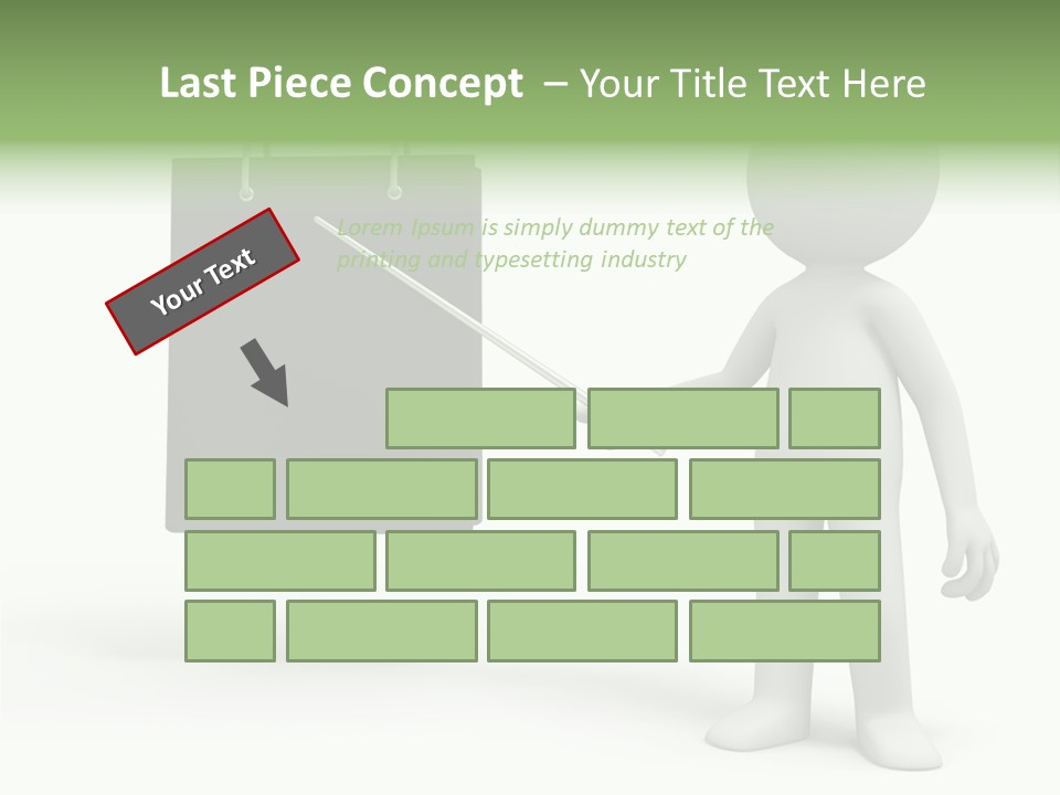 Bag Humorous Icon PowerPoint Template