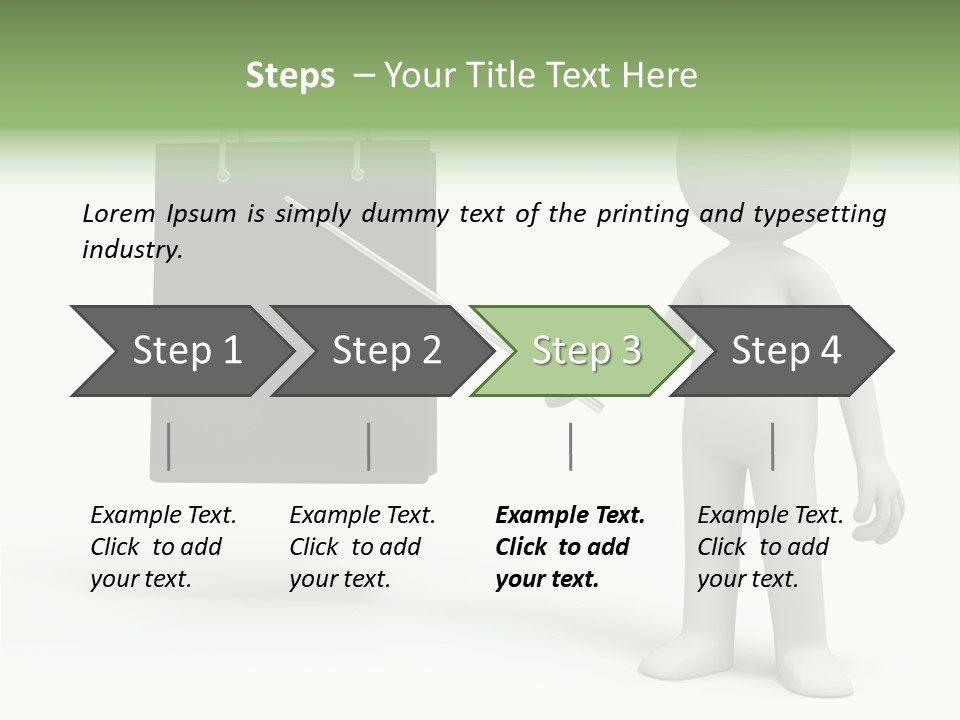Bag Humorous Icon PowerPoint Template