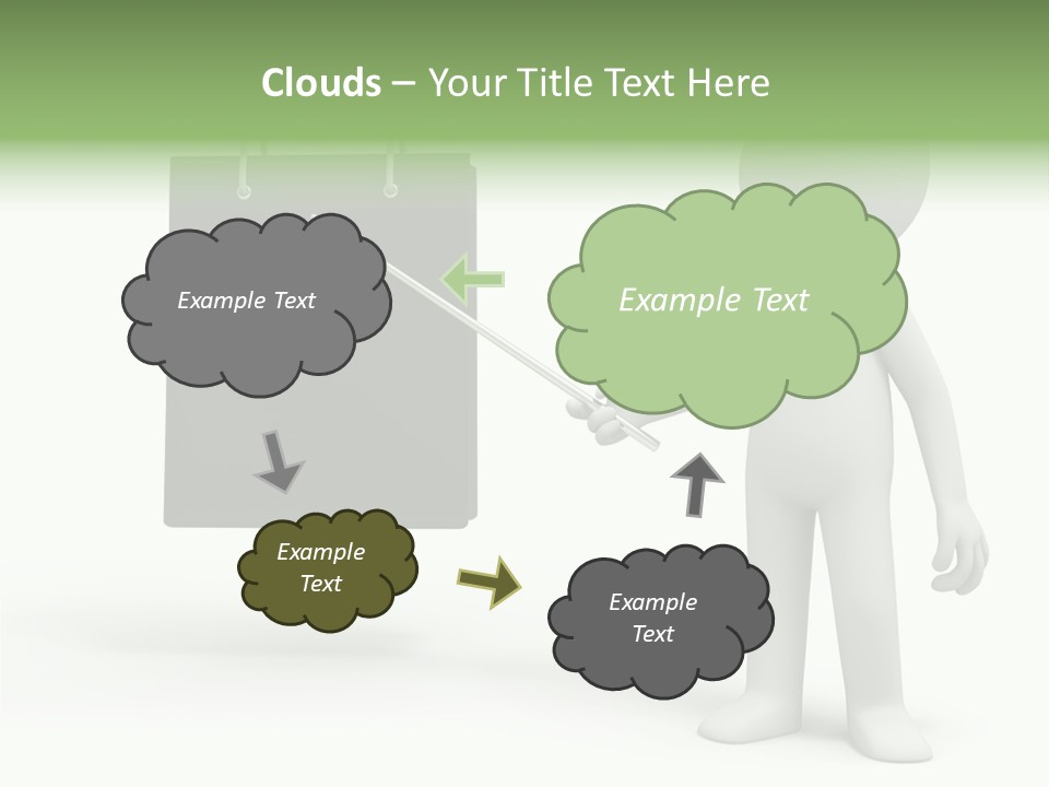 Bag Humorous Icon PowerPoint Template