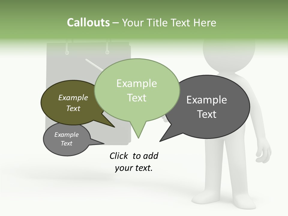 Bag Humorous Icon PowerPoint Template