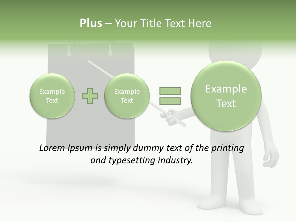 Bag Humorous Icon PowerPoint Template