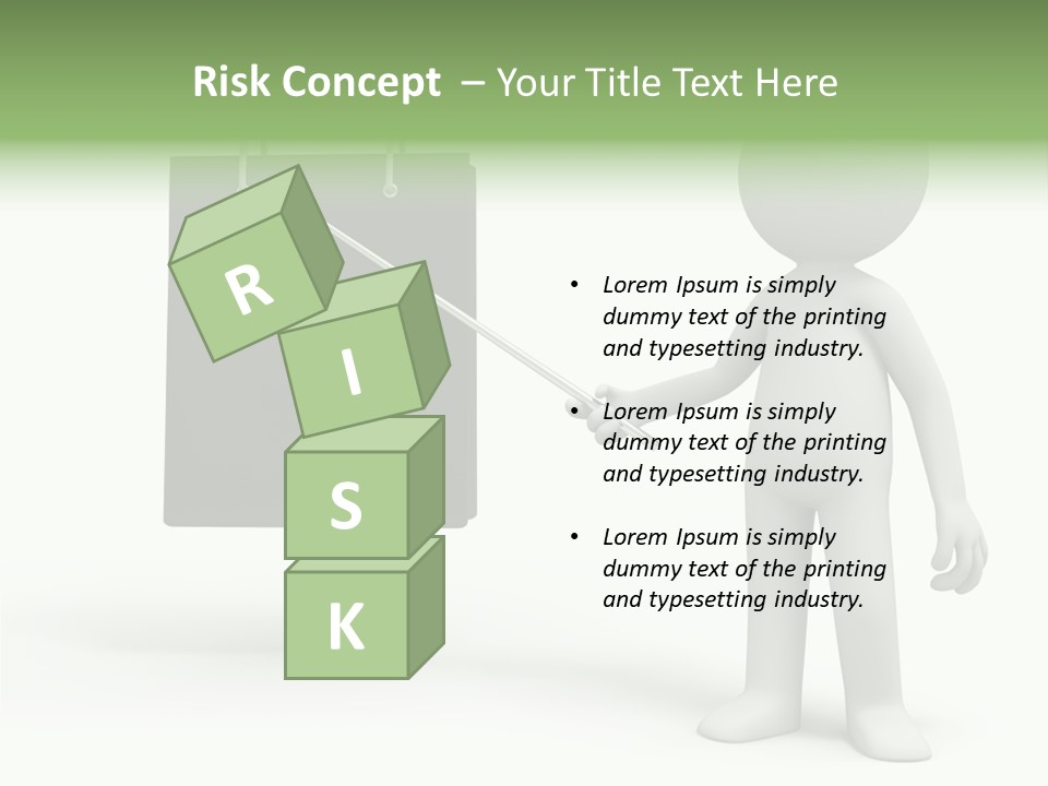 Bag Humorous Icon PowerPoint Template