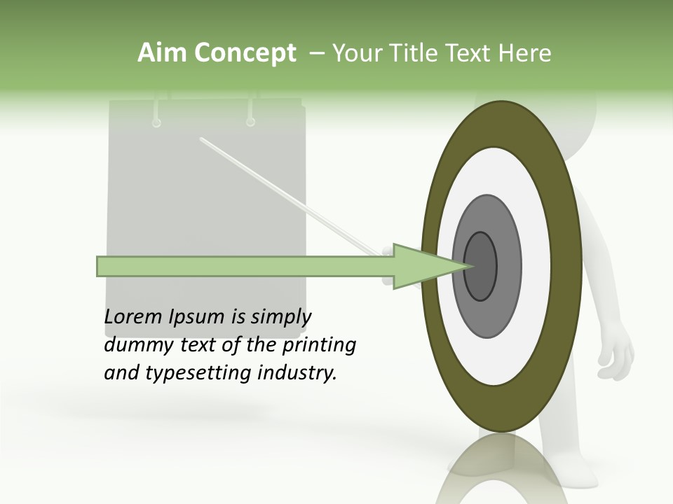 Bag Humorous Icon PowerPoint Template