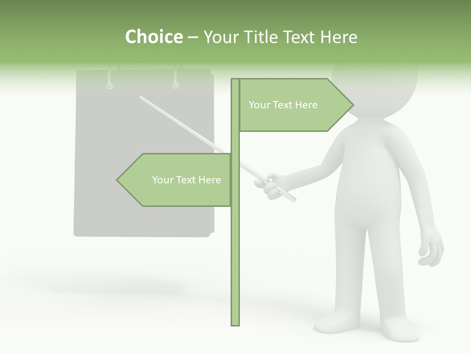 Bag Humorous Icon PowerPoint Template