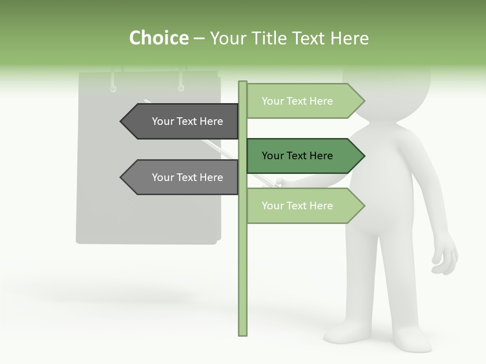 Bag Humorous Icon PowerPoint Template