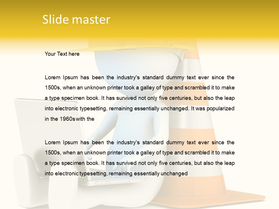 Sign Humor Technology PowerPoint Template