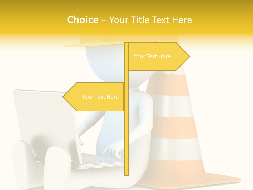 Sign Humor Technology PowerPoint Template