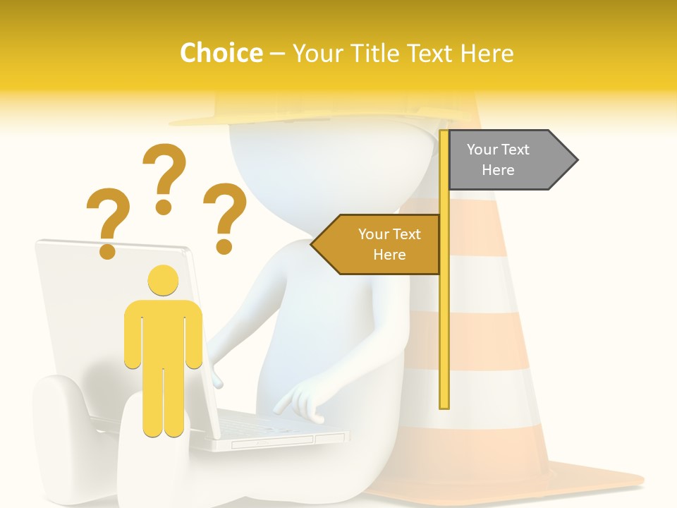 Sign Humor Technology PowerPoint Template