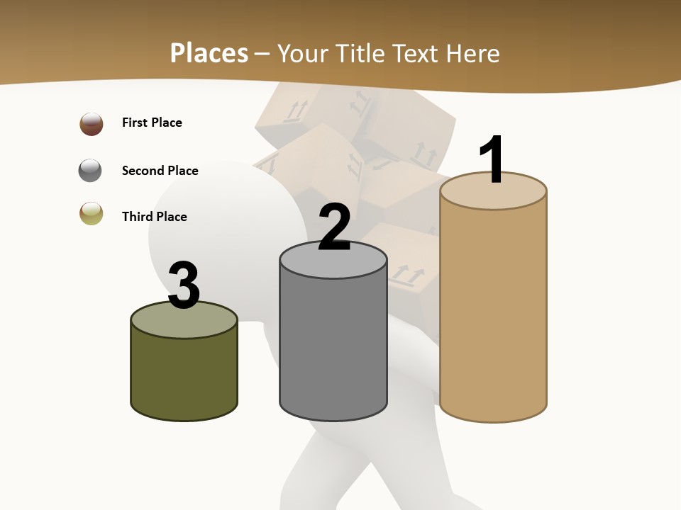 3D Boxes PowerPoint Template