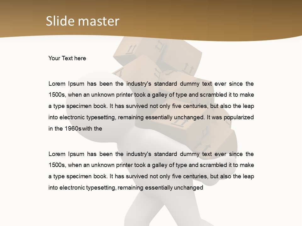 3D Boxes PowerPoint Template