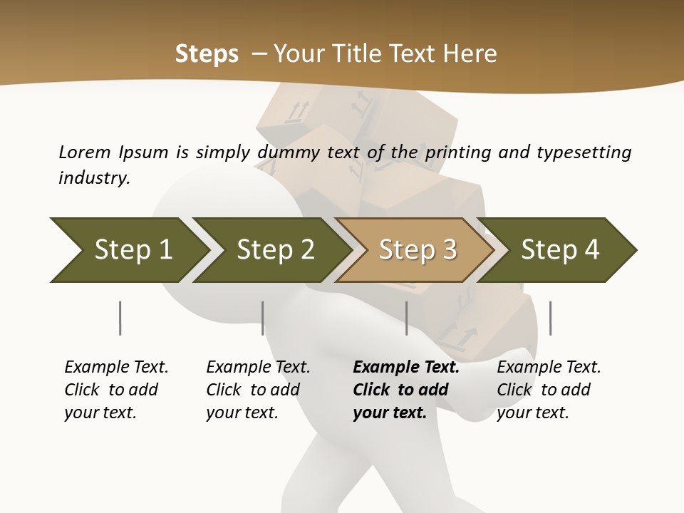 3D Boxes PowerPoint Template