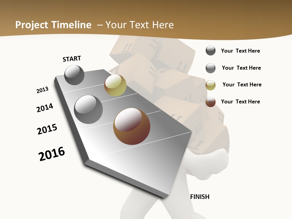 3D Boxes PowerPoint Template