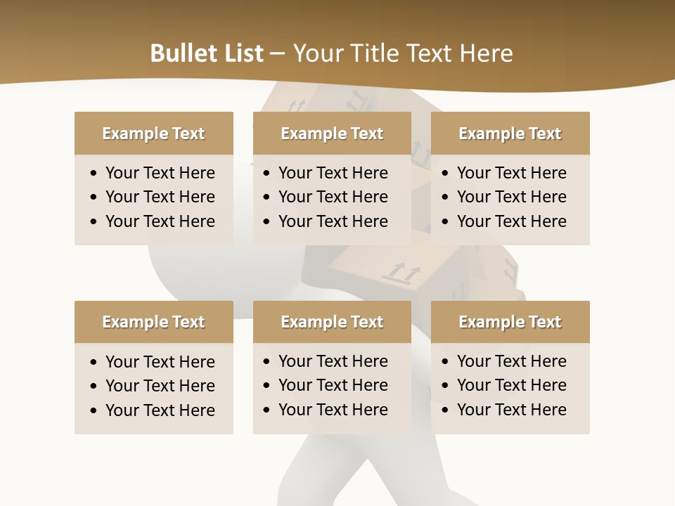 3D Boxes PowerPoint Template