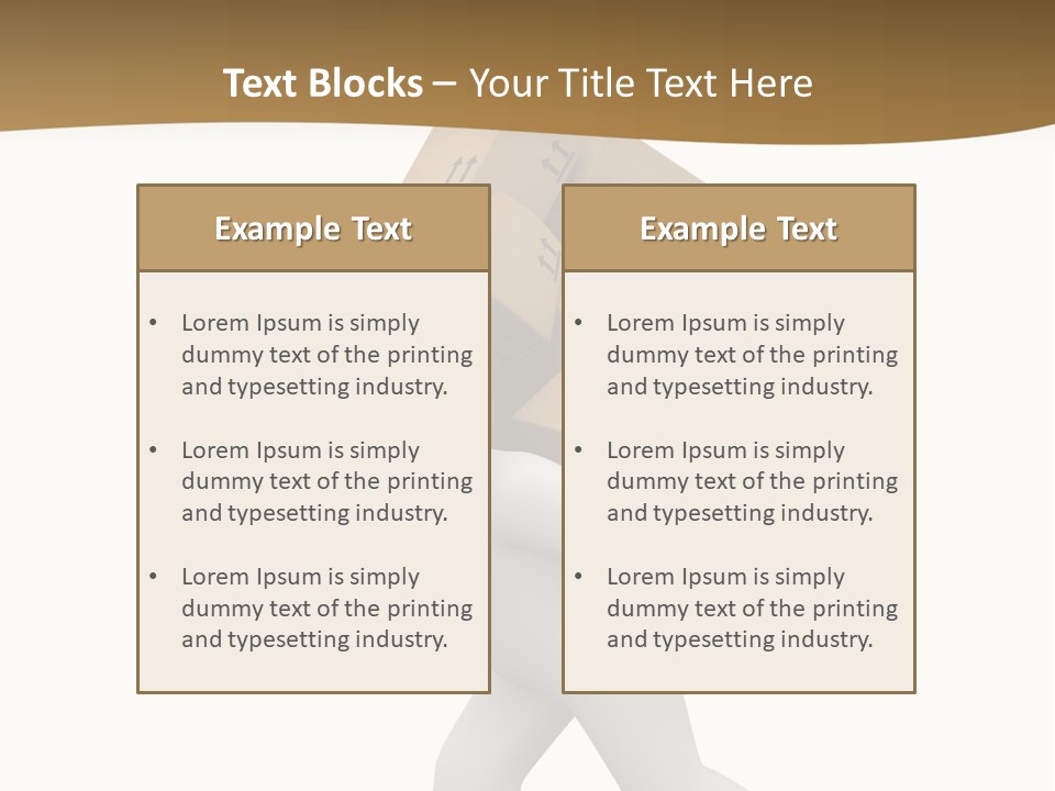 3D Boxes PowerPoint Template