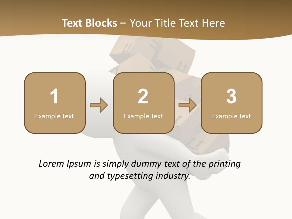 3D Boxes PowerPoint Template