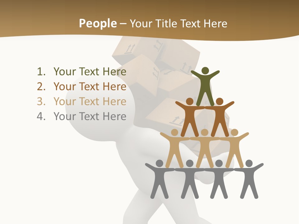 3D Boxes PowerPoint Template