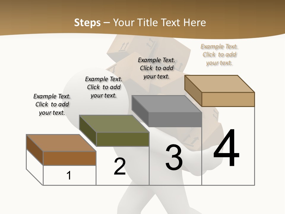 3D Boxes PowerPoint Template