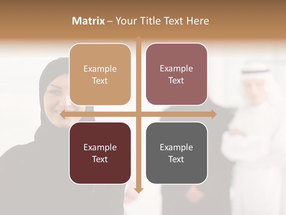 Ethnic  Busuinessmen PowerPoint Template