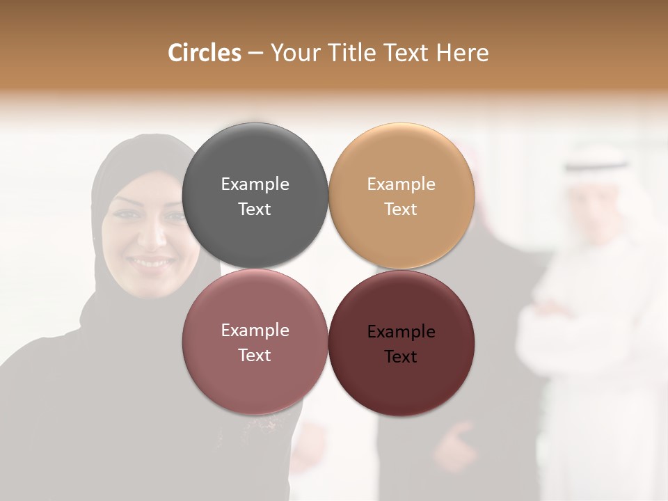 Ethnic  Busuinessmen PowerPoint Template