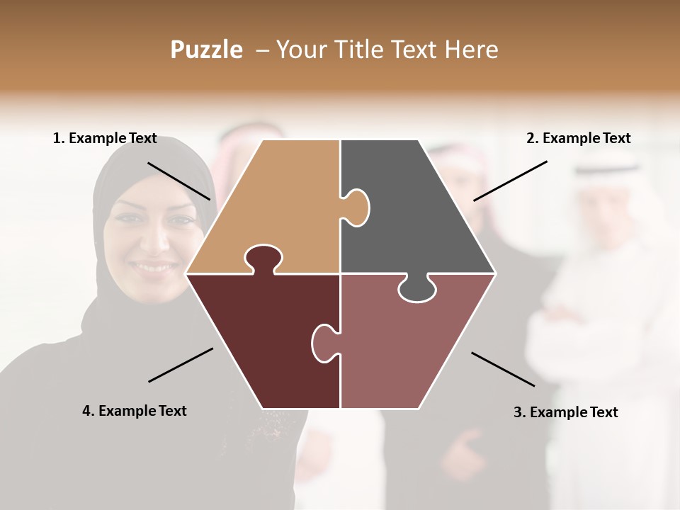 Ethnic  Busuinessmen PowerPoint Template