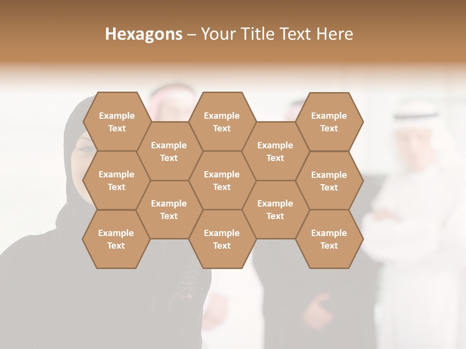 Ethnic  Busuinessmen PowerPoint Template