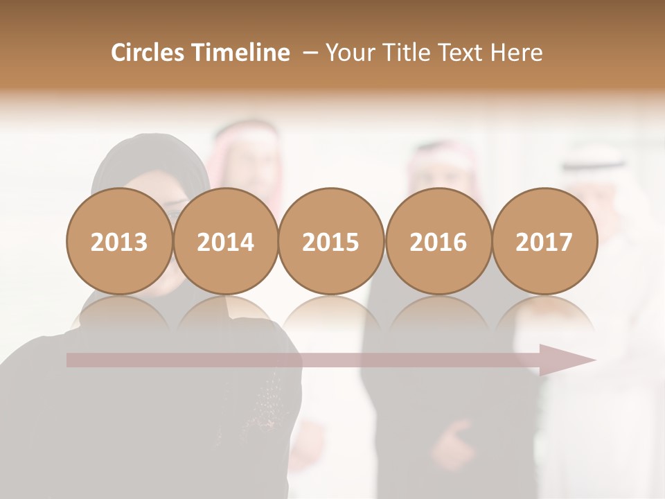 Ethnic  Busuinessmen PowerPoint Template