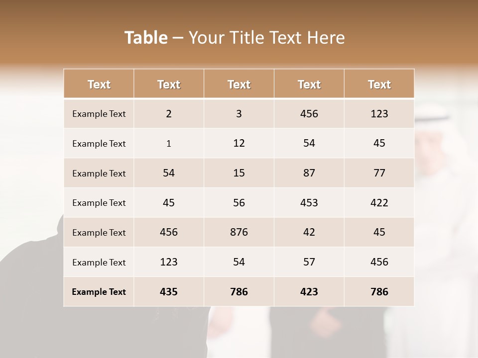 Ethnic  Busuinessmen PowerPoint Template