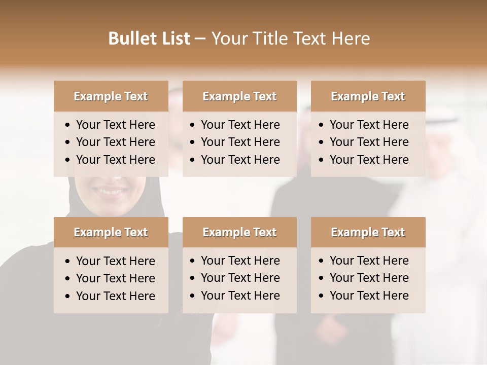 Ethnic  Busuinessmen PowerPoint Template