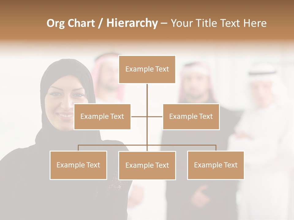 Ethnic  Busuinessmen PowerPoint Template