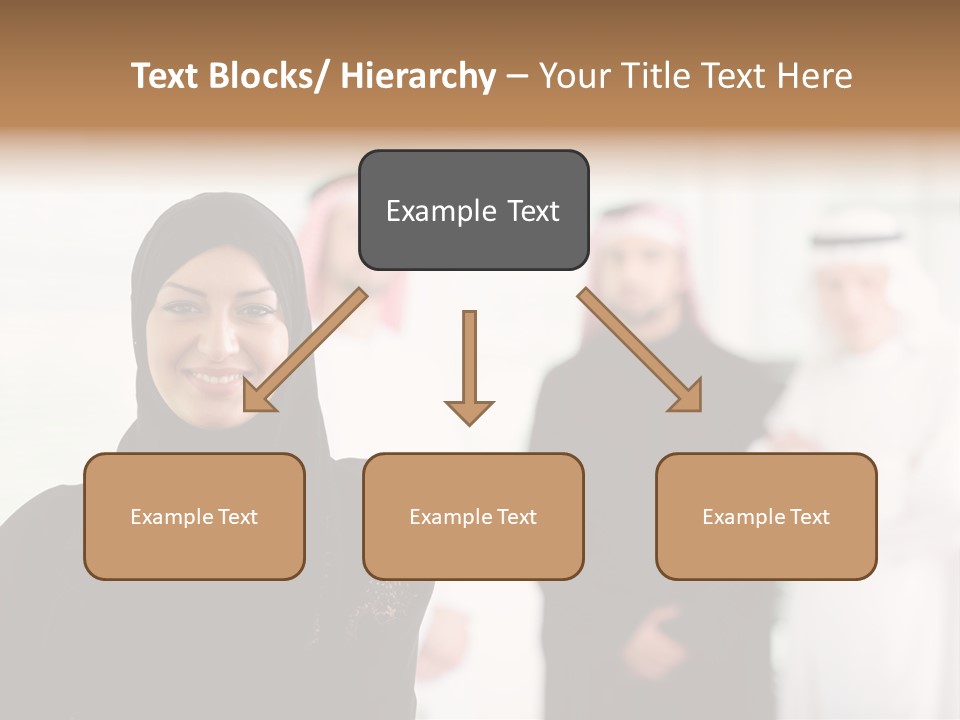 Ethnic  Busuinessmen PowerPoint Template