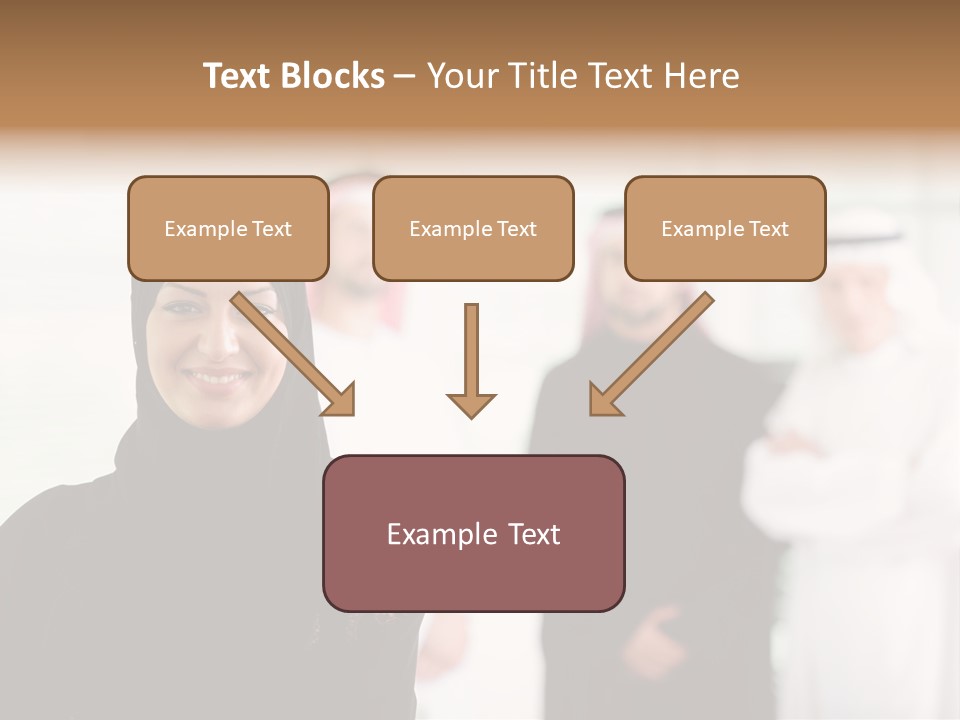 Ethnic  Busuinessmen PowerPoint Template