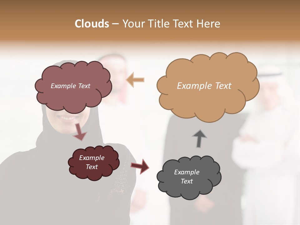Ethnic  Busuinessmen PowerPoint Template
