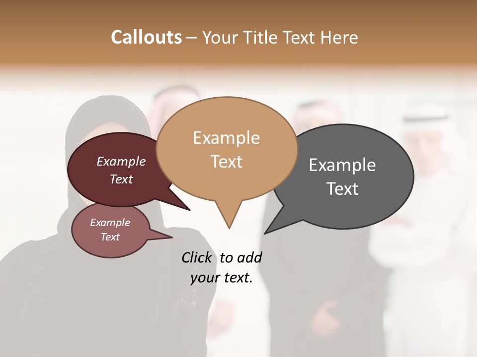 Ethnic  Busuinessmen PowerPoint Template