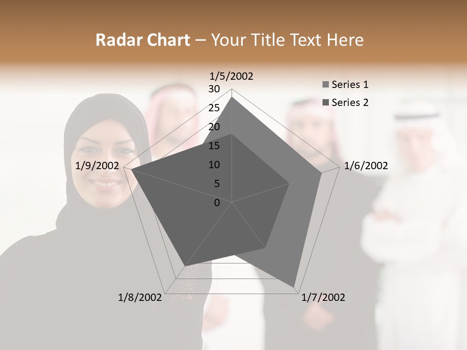 Ethnic  Busuinessmen PowerPoint Template