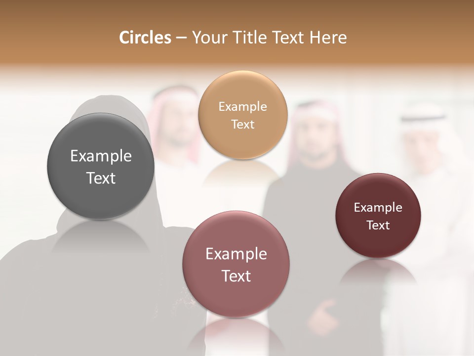 Ethnic  Busuinessmen PowerPoint Template