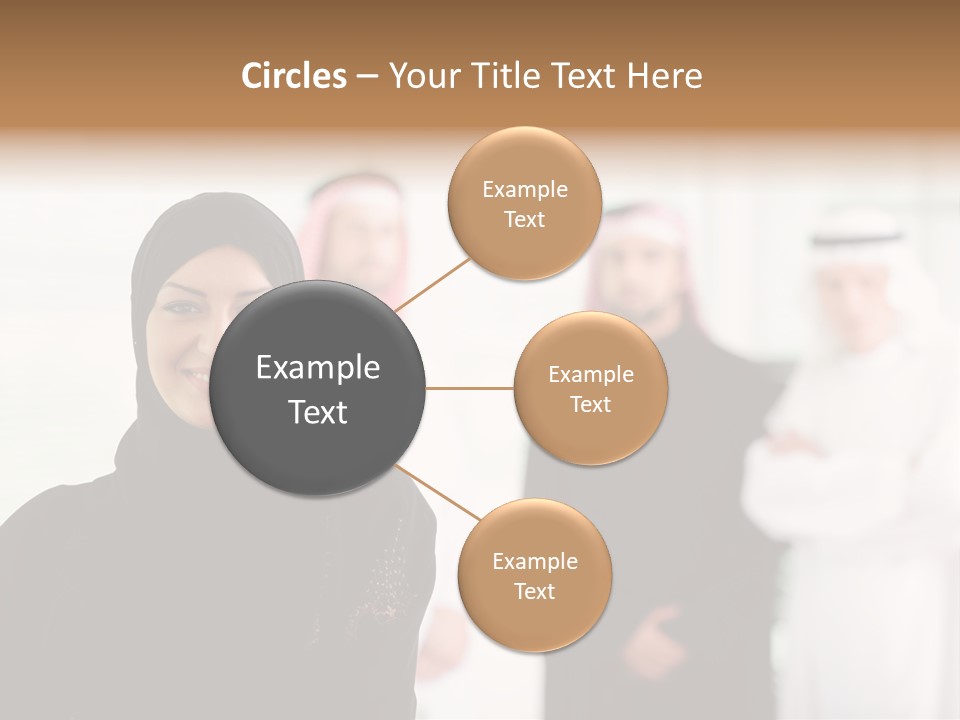 Ethnic  Busuinessmen PowerPoint Template