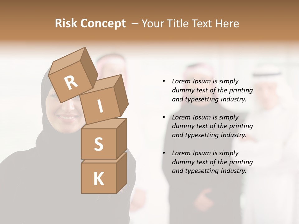 Ethnic  Busuinessmen PowerPoint Template