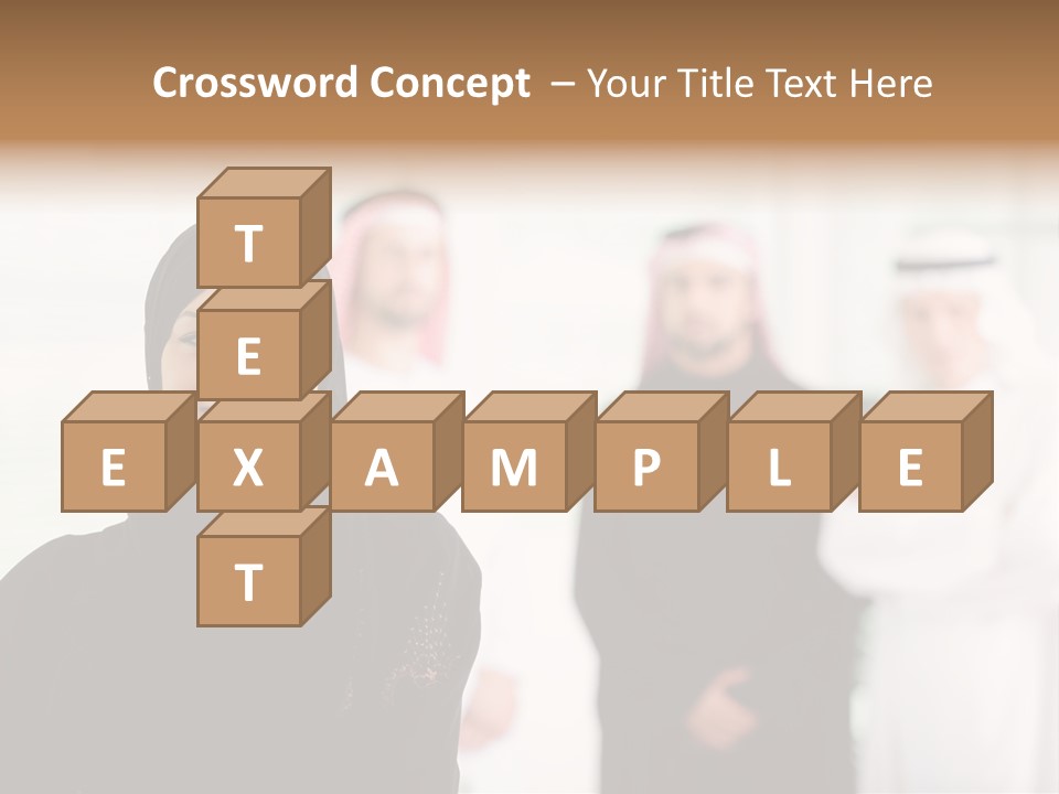Ethnic  Busuinessmen PowerPoint Template