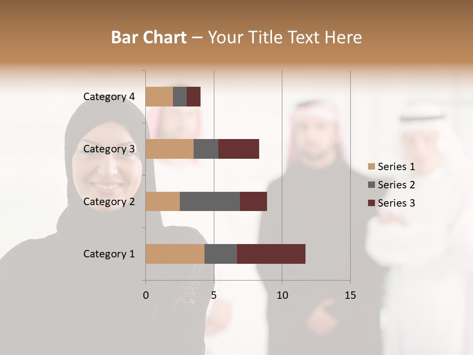 Ethnic  Busuinessmen PowerPoint Template