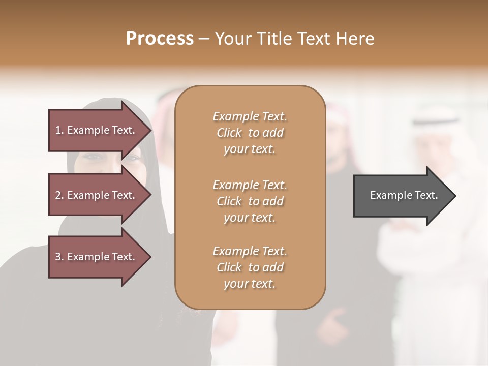 Ethnic  Busuinessmen PowerPoint Template