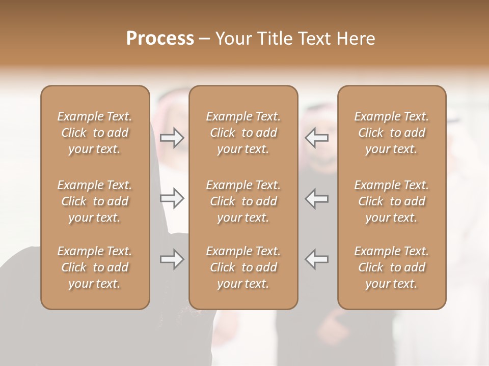 Ethnic  Busuinessmen PowerPoint Template