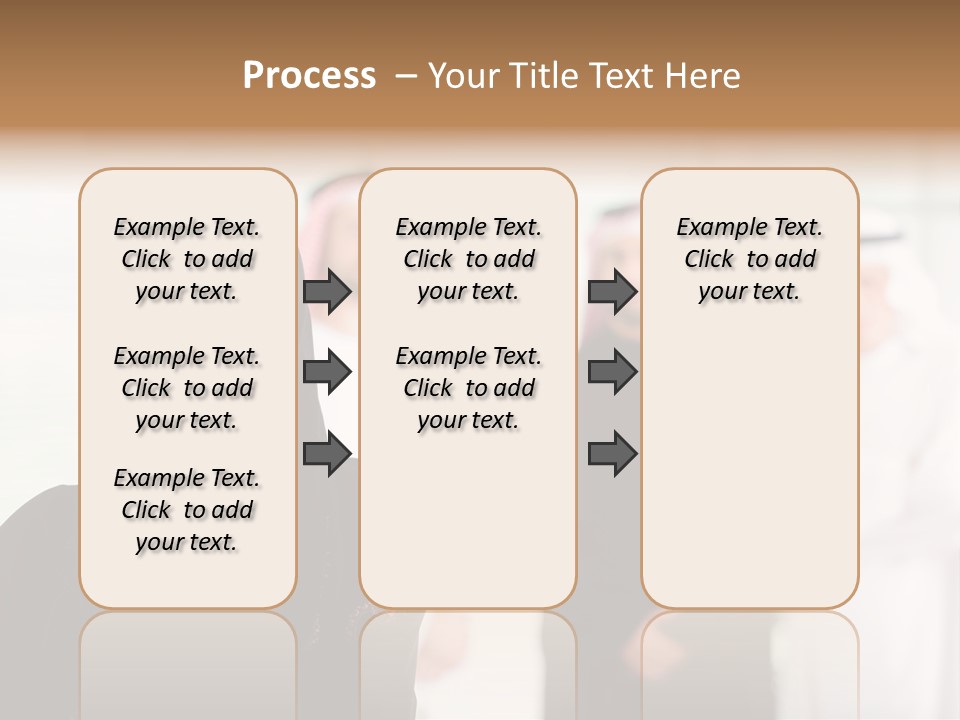 Ethnic  Busuinessmen PowerPoint Template