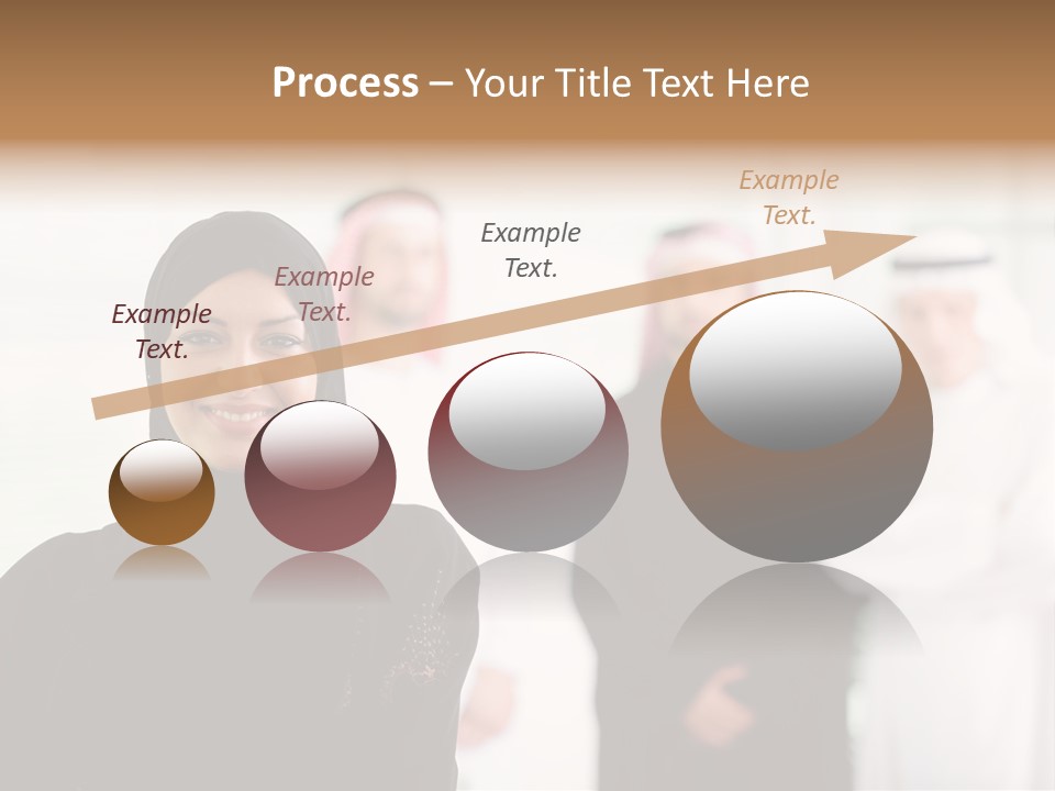 Ethnic  Busuinessmen PowerPoint Template