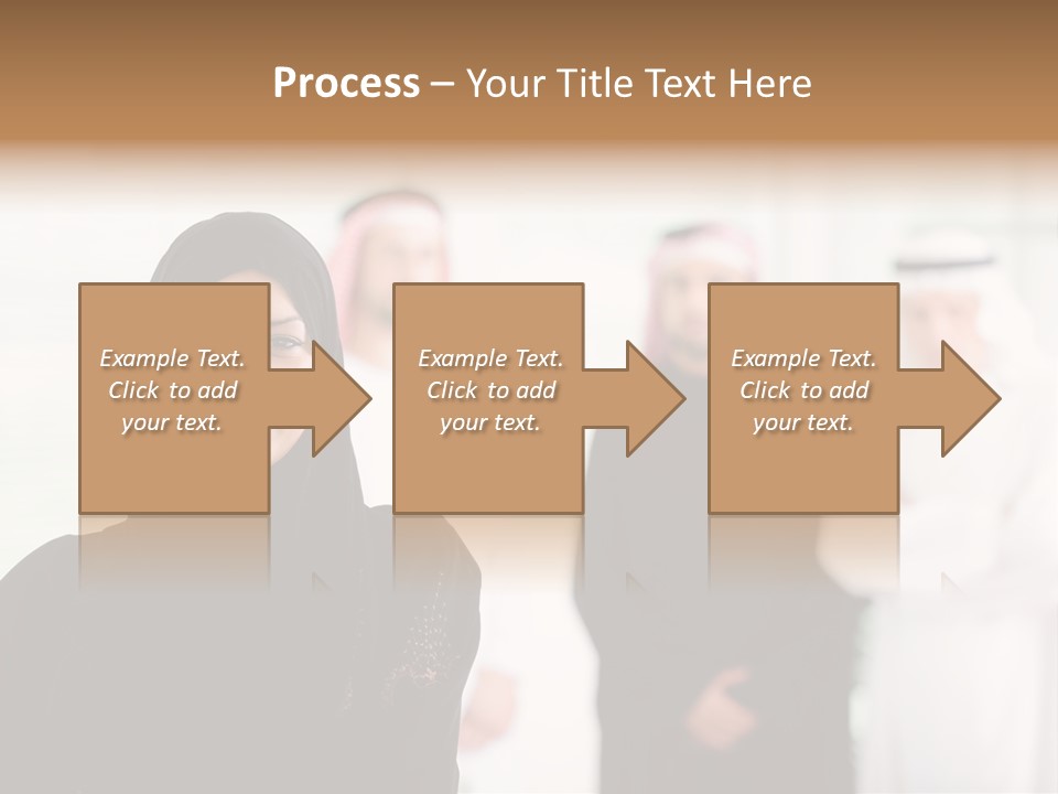Ethnic  Busuinessmen PowerPoint Template