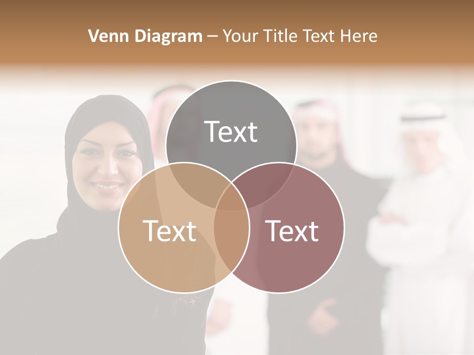 Ethnic  Busuinessmen PowerPoint Template