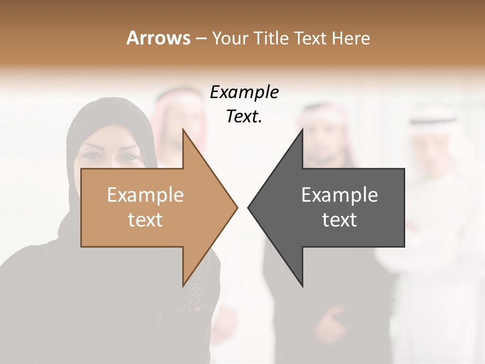 Ethnic  Busuinessmen PowerPoint Template