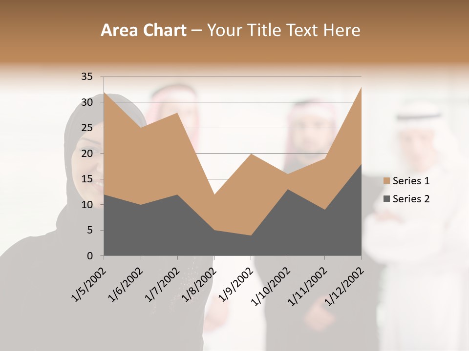 Ethnic  Busuinessmen PowerPoint Template