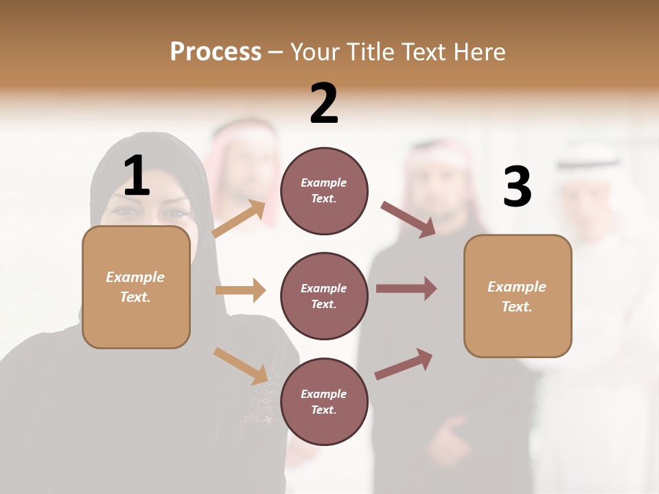 Ethnic  Busuinessmen PowerPoint Template