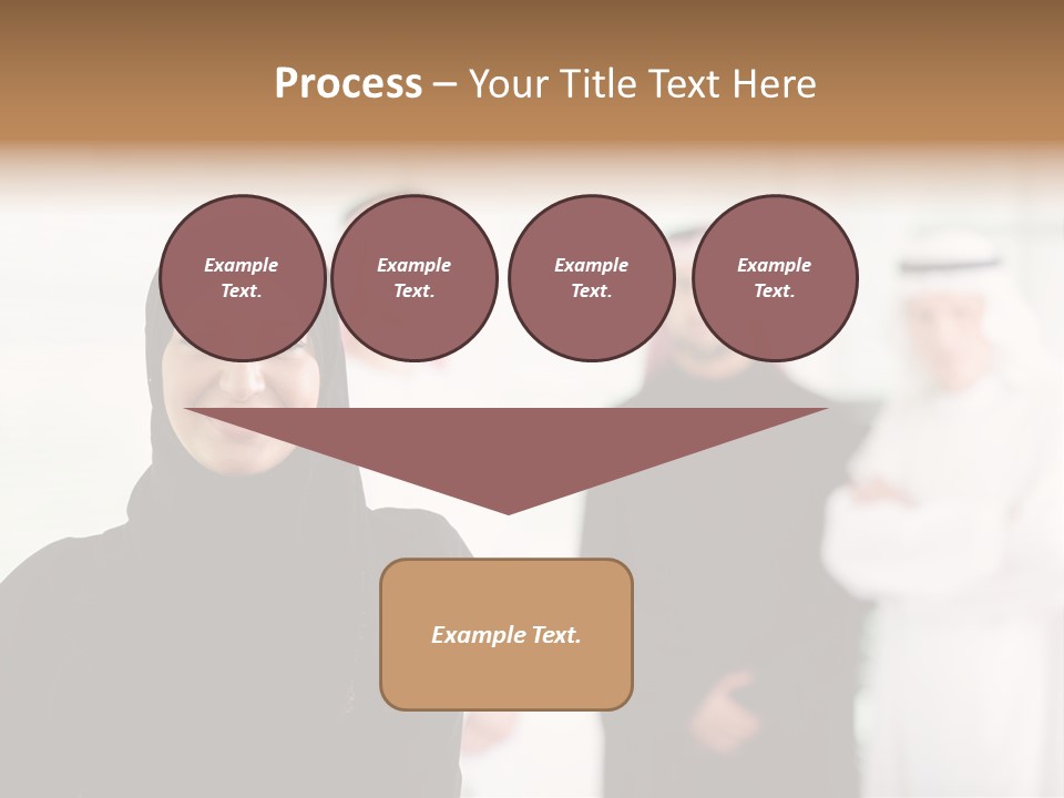 Ethnic  Busuinessmen PowerPoint Template