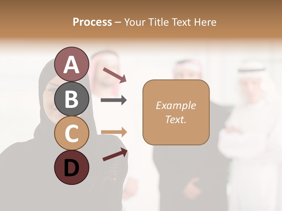 Ethnic  Busuinessmen PowerPoint Template